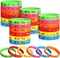 24 Pcs Mexican Fiesta Party Favors, Cinco De Mayo Gifts, Mexican Bracelets with Taco Cactus Piñata Pattern for taco party favors(Fiesta)